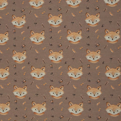 Reststück : 1,50m - French Terry Forest Friends by Christiane Zielinski - Fuchs