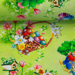 Baumwoll Webware Happy Easter