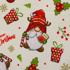 Sweatshirtstoff Holly Weihnachtswichtel