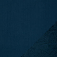 Reststück:0,90m - Doubleface Teddyplüsch Tamme blau