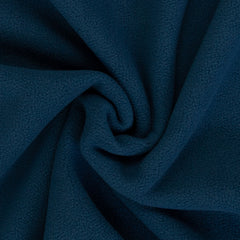 Reststück:0,90m - Doubleface Teddyplüsch Tamme blau