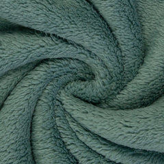 Reststück: 2,00m - Doubleface Teddyplüsch Tamme smaragd