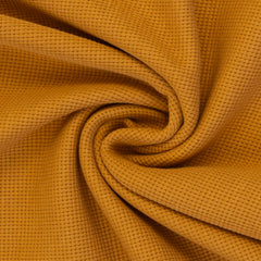 Reststück: 1,20m - Waffeljersey  Clarissa senfgelb