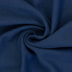 Reststück: 1,50m - Waffeljersey  Clarissa jeansblau