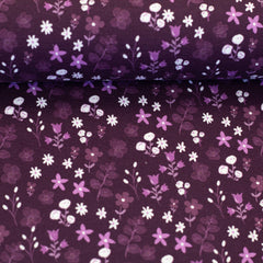 Baumwolljersey Winterbloom by Christiane Zielinski - 648 pflaume