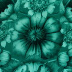 Reststück: 1,90m - Viskose Webware Victorian Damask smaragd