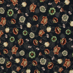 Modal French Terry Victorian Flowers by Bienvenido Colorido - 790 anthrazit