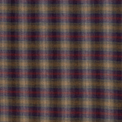 Baumwollflanell Maverick - 638 senf/rot