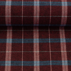 Reststück: 1,60m - Baumwollflanell Maverick burgundy