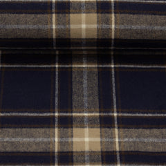 Baumwollflanell Maverick - 597 dunkelblau