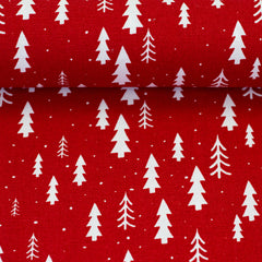 Canvas Wiebke Tannenbäume - 637 rot