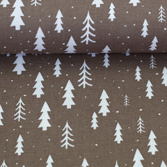 Canvas Wiebke Tannenbäume - 676 taupe