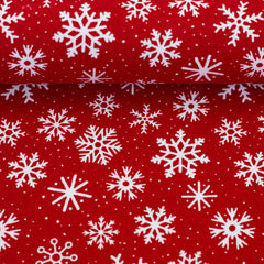 Canvas Wiebke Eiskristalle - 637 rot