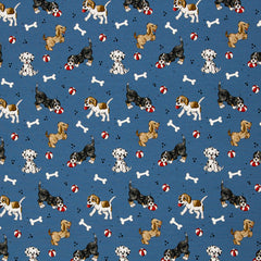 Reststück: 0,50m - Baumwolljersey Cats & Dogs by Sabine Marschall 744 Hunde