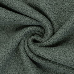 Reststück: 1,70m - Teddy Bouclé Kodiak in smaragd