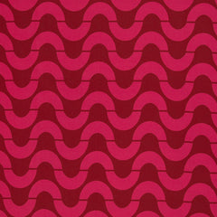 Reststück: 1,00 m - Canvas Olas by Lillesol & Pelle burgundy