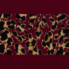 French Terry Geoluxe Leo Blockstreifen- 338 burgundy