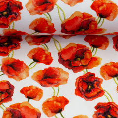 Baumwolljersey Danielas Mohnblumen