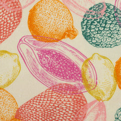Reststück:1,00m - Viskose Webware Fruit by Bienvenido Colorido bunt