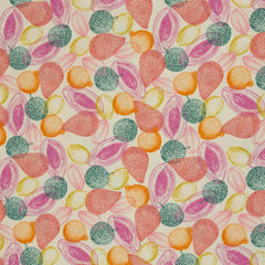 Reststück:1,00m - Viskose Webware Fruit by Bienvenido Colorido bunt