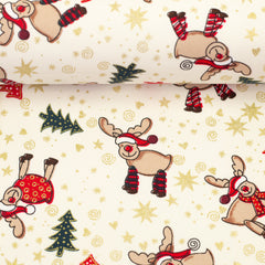 Baumwoll Webware Rudolf - 010 naturweiß