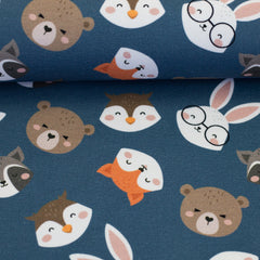 Baumwolljersey Gary Forest Animals