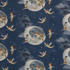 Baumwoll Webware Fairy Tale Peter Pan - 744 jeansblau