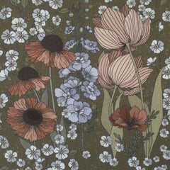 Baumwoll Webware Garden of Dreams by Claire´s Creative Forest - 765 khaki