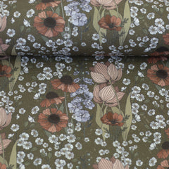 Baumwoll Webware Garden of Dreams by Claire´s Creative Forest - 765 khaki