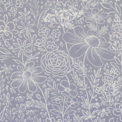 Baumwoll Webware Garden of Dreams by Claire´s Creative Forest - 183 grau/blau