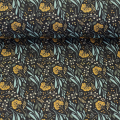 Baumwoll Webware Garden of Dreams by Claire´s Creative Forest - 789 anthrazit