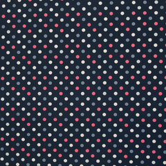 Reststück: 1,20m - Baumwollstoff Dark Floral Romance Dots