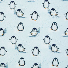 French Terry Arctic Pinguine by Christiane Zielinski
