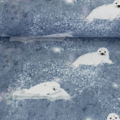 French Terry Arctic Robben by Christiane Zielinski