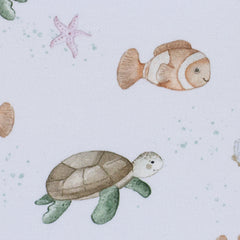 Baumwolljersey Beach Clownfisch & Schildkröte by Christiane Zielinski