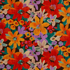 Baumwoll Leinen Ira Sommerblumen