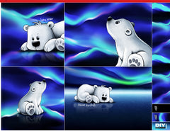 Kissen Panel Velvet On The Rocks - Lazy Bear by Thorsten Berger
