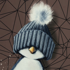 Kissen Panel Velvet On The Rocks - Penguin by Thorsten Berger