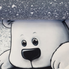 Kissen Panel Velvet On The Rocks - Snowfall Bear by Thorsten Berger