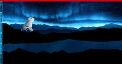 Sweatshirt Panel On The Rocks - Eisbär Sternenhimmel by Thorsten Berger