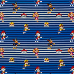 Lizenz Baumwolljersey Paw Patrol - Streifen