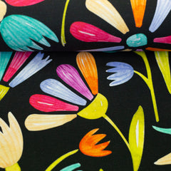 Baumwolljersey Flowerpop Flowers by Hip Som Hap