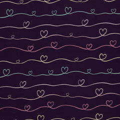 Baumwolljersey Scribble Hearts by Mrs Mint Design