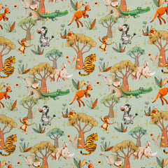 Baumwolljersey Safari Animals