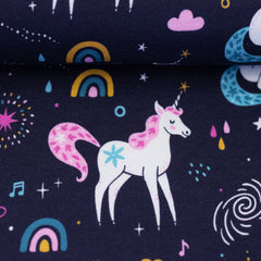 Sweatshirtstoff Gini Unicorn