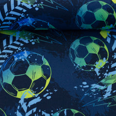Baumwollstoff Fussball Flash