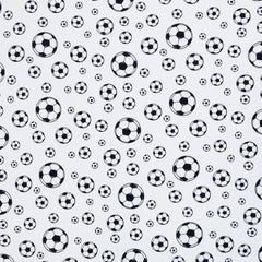 Baumwollstoff Fussball