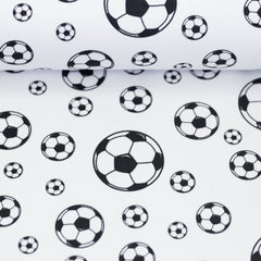 Baumwollstoff Fussball