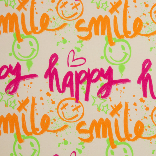 
                    Sweatshirtstoff Happy Smile by Christiane Zielinski - natur
                  