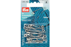 16 Sicherheitsnadeln Stahl PRYM 34 mm